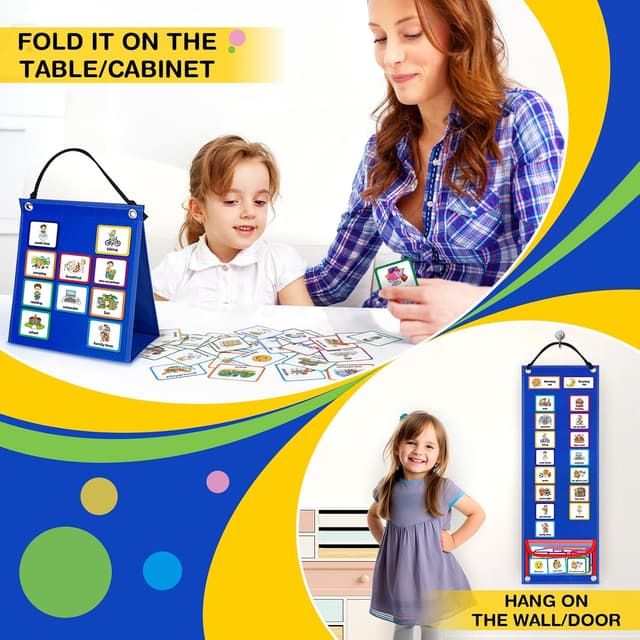 Detalle 2 de Visual Timetable Children Daily Routine Chart 86 PECS