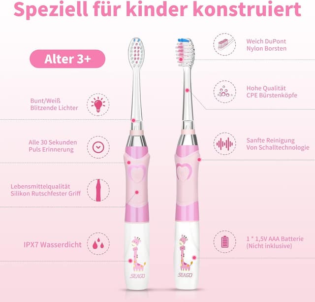 Thumbnail 6 de Seago SGEK6 spazzolino elettrico bambini 3–12 anni