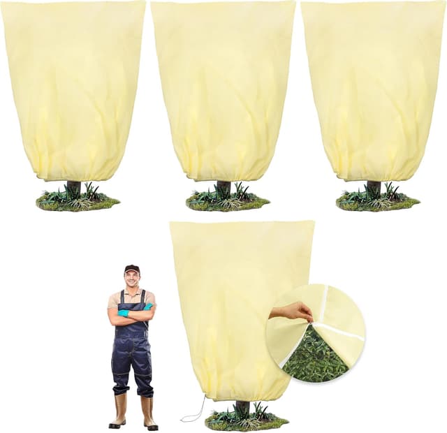 Imagen de 78x41in Plant Covers 4-Pack Frost Cloth for Plants en OfertitasTOP