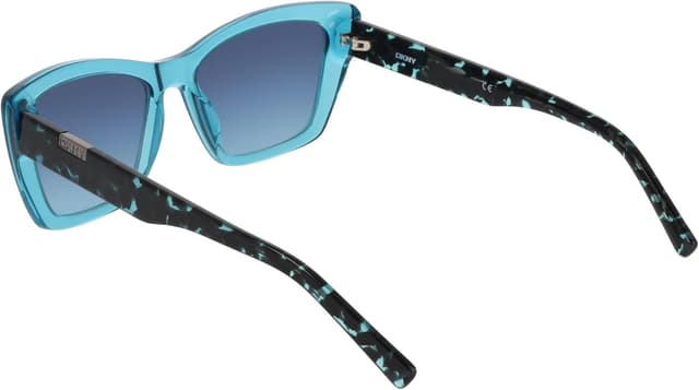 Detalle de DKNY Damen-Sonnenbrille mit Crystal Turquoise Eye, Größe 54 / Steg 17