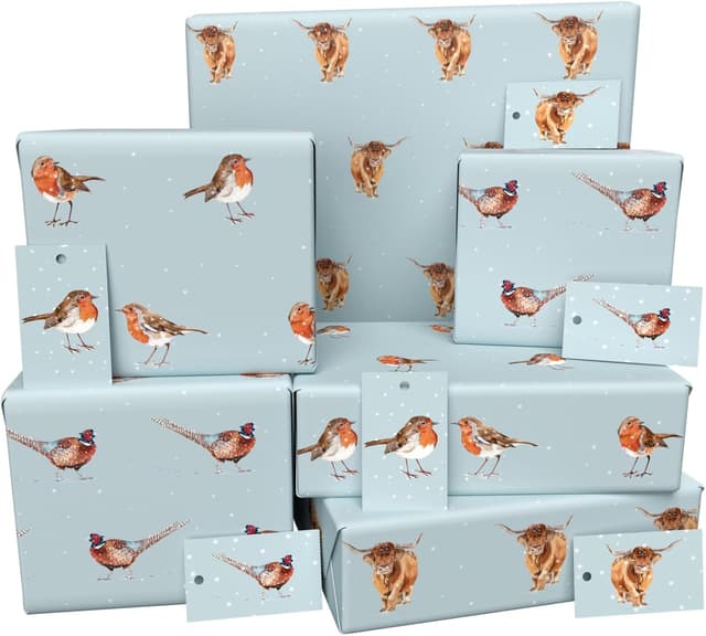 Imagen de Re-wrapped Luxury ECO Xmas Gift Wrap 6 sheets en OfertitasTOP