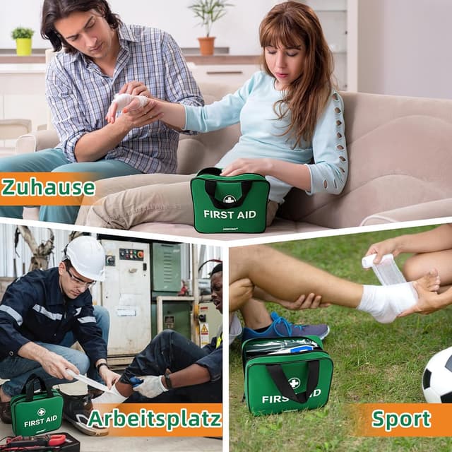 Detalle 2 de HONYAO Erste Hilfe Set 180 Teile 19 x 15 x 7