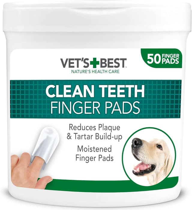 Detalle de Vet's Best Tampons de nettoyage des dents pour chiens, meute de 50 🦷