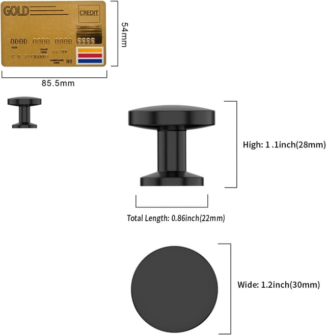 Detalle 2 de Pomelli Amerdeco per mobili nero rotto