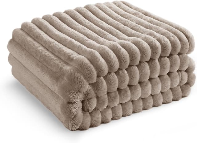 Detalle de Bedsure fleece throw blanket 150x200 cm
