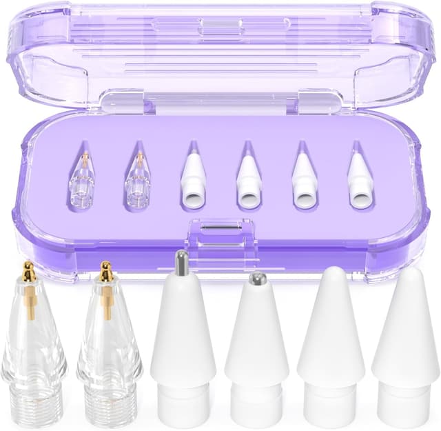 Detalle de AZF Apple Pencil tip set, 6 pack Purple