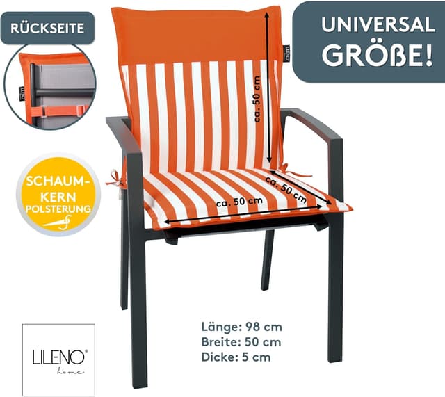 Thumbnail 1 de LILENO HOME Cojín para Silla de Jardín Coral 🌺