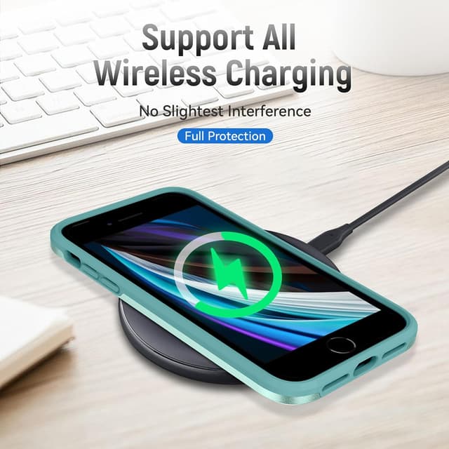 Detalle de Jihucase double-layer iPhone SE 2020/2022 & iPhone 7/8 case with screen protector (Green)