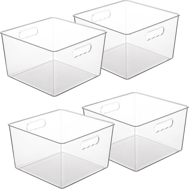 Imagen de Vtopmart 4 Pack Clear Storage Bins 6.9in en OfertitasTOP