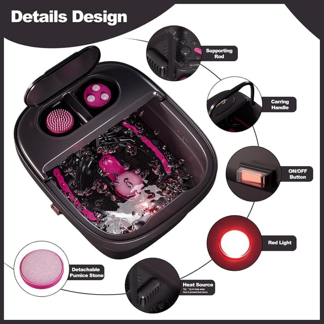 Detalle de Beinilai Foot Spa Massager 4.17 inches