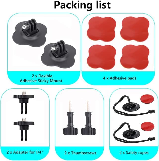 Thumbnail 5 de YEHOLDING 2 Kit Soporte Adhesivo flexible para Insta360 X5