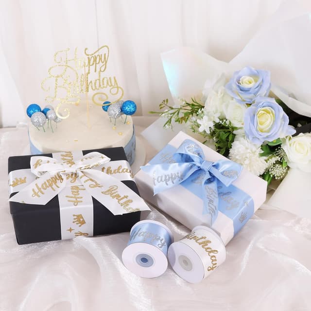 Thumbnail 3 de TONIFUL Happy Birthday Glitzerband 5,1 cm