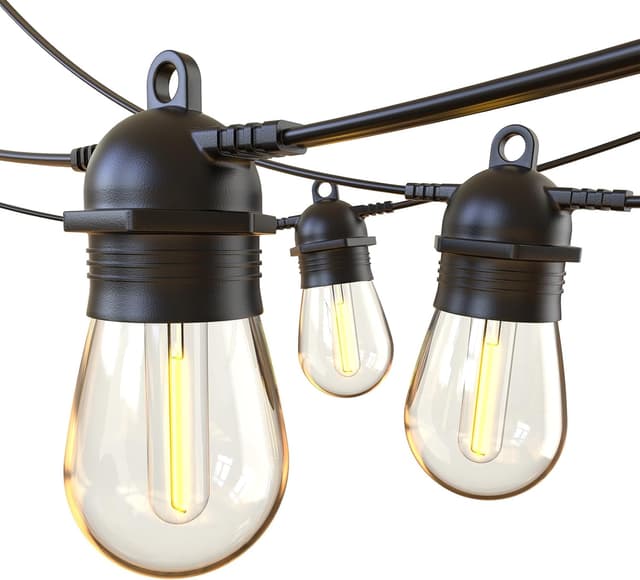 Detalle de GlobaLink Catena Luminosa LED da esterno collegabile S14 con 30+2 lampadine PET infrangibili, IP65