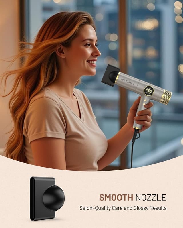 Thumbnail 6 de Dual Voltage Travel Hair Dryer with Magnetic Diffuser 2000W 💇♀