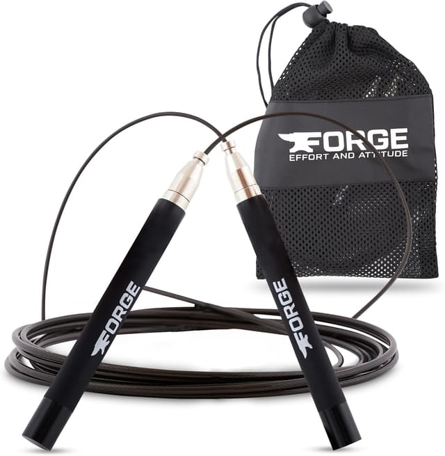 Detalle de Forge® Speedrope Skipping Rope – self-locking adjustable speed rope with precision bearings