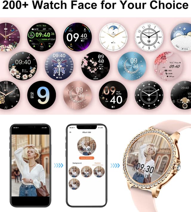 Thumbnail 2 de LIGE Women's Smart Watch 1.32" HD