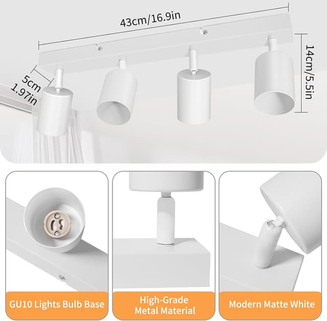 Thumbnail 1 de Dehobo Lámpara Techo 4 Focos GU10