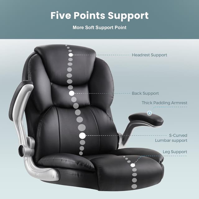 Thumbnail 4 de IWMH Chaise Bureau Ergonomique 180 kg