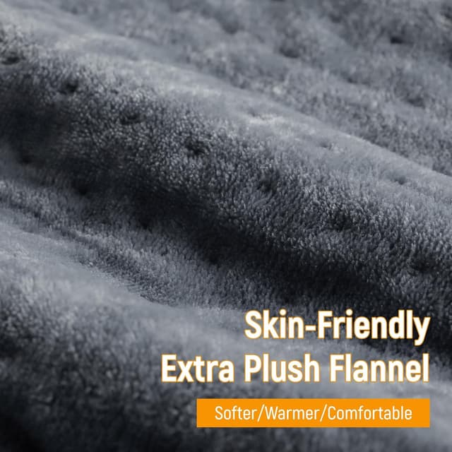 Detalle de Kdti elektrisches Heizkissen (30 x 60 cm) mit Abschaltautomatik und 6 Temperaturstufen