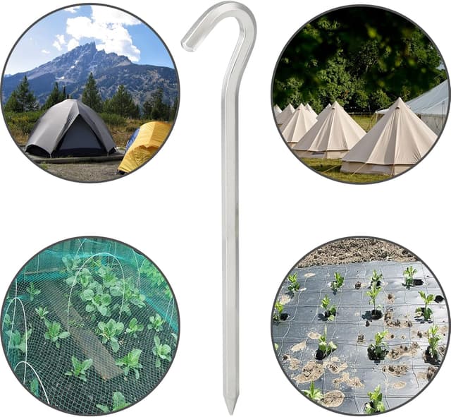 Thumbnail 4 de Olicky 12Pcs Tent Pegs Heavy Duty