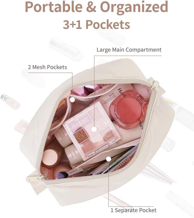 Detalle 2 de Narwey Makeup Bag Large Travel