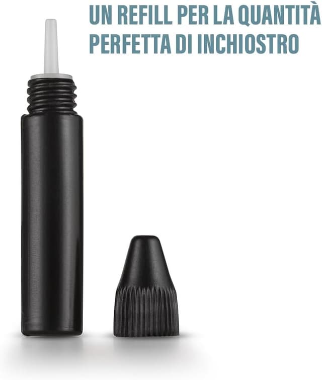 Detalle de Trodat Ricarica inchiostro timbro rullo ID Protector, 3 flaconi