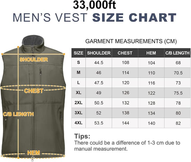 Thumbnail 5 de 33,000ft Softshell Weste Herren Outdoor