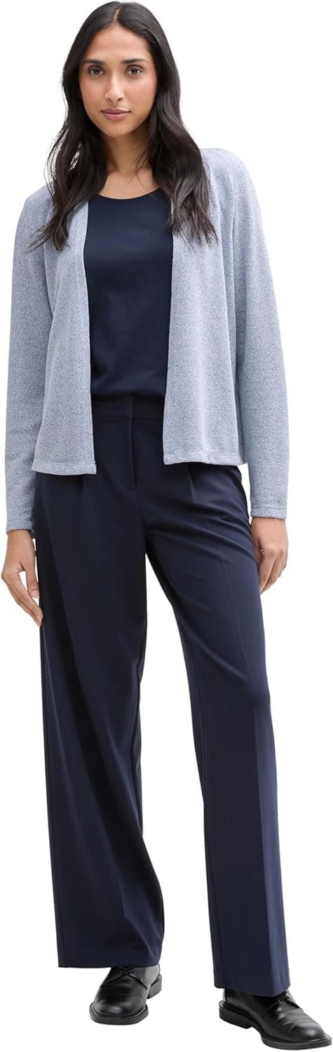Detalle de Tom Tailor 1036778 cardigan estivo basic da donna a maniche lunghe