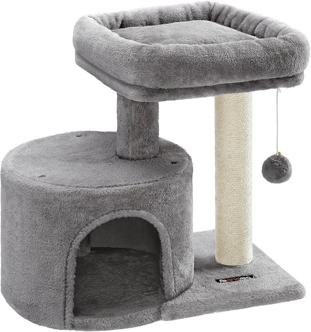 Detalle de Feandrea Cat Tree PCT50WV1 – Compact cat tower with sisal scratching post