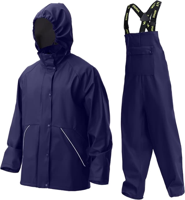 Thumbnail 6 de Navis Marine Men’s PRO Rain Suit Set (WS-005) – Heavy-duty waterproof jacket & bib trousers with reflective strips