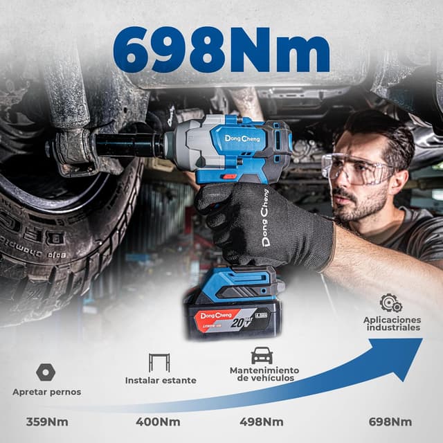 Thumbnail 2 de Dong Cheng Llave de impacto 20V 698 Nm