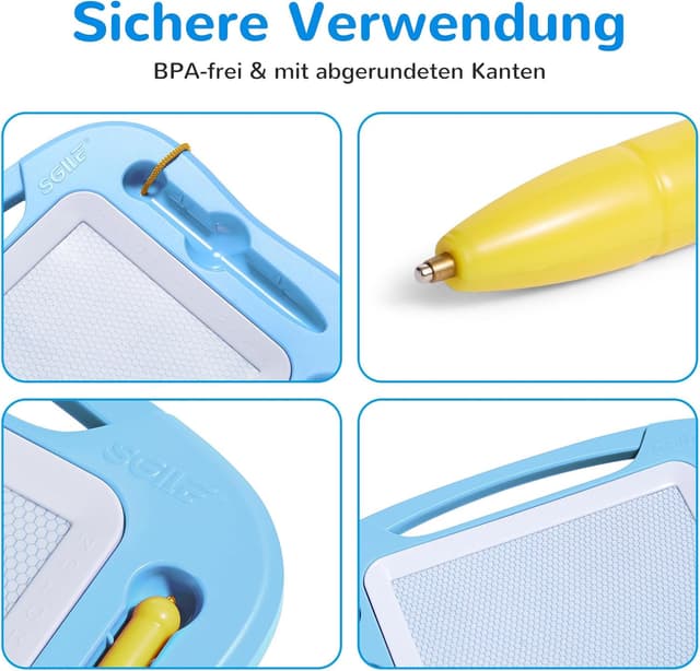 Thumbnail 3 de SGILE Magnetische Maltafel Zaubertafel 25×18 cm 📘