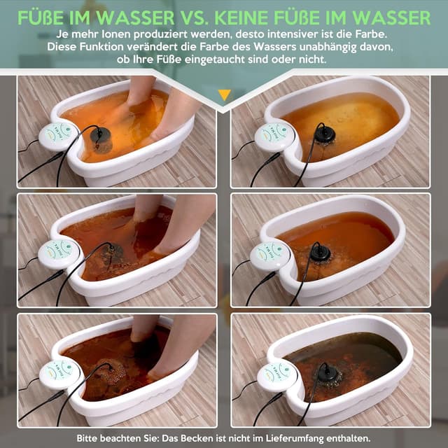 Detalle de Ionen Fußbad für Detox, 30 Minuten Timer