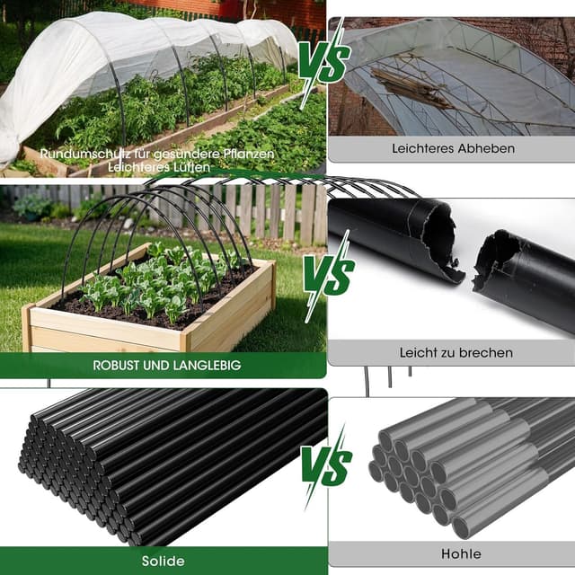 Thumbnail 3 de MQHUAYU Greenhouse Hoops for Raised Beds