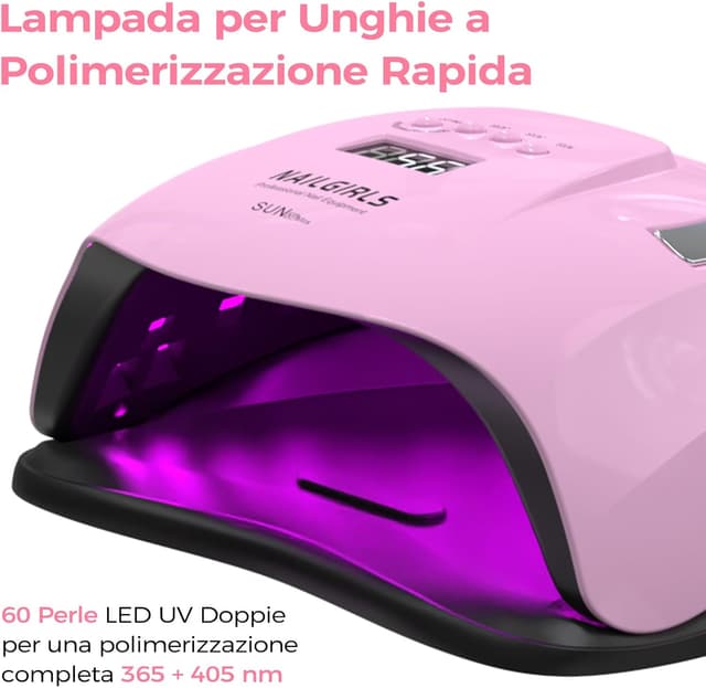 Thumbnail 3 de NAILGIRLS 268W Lampada UV per Unghie rosa