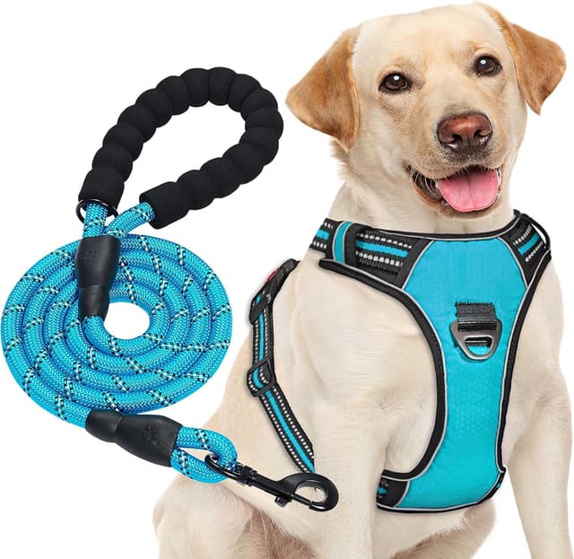 Detalle de haapaw No Pull Dog Harness (Reflective Oxford) with Adjustable Fit and Free Heavy Duty Lead