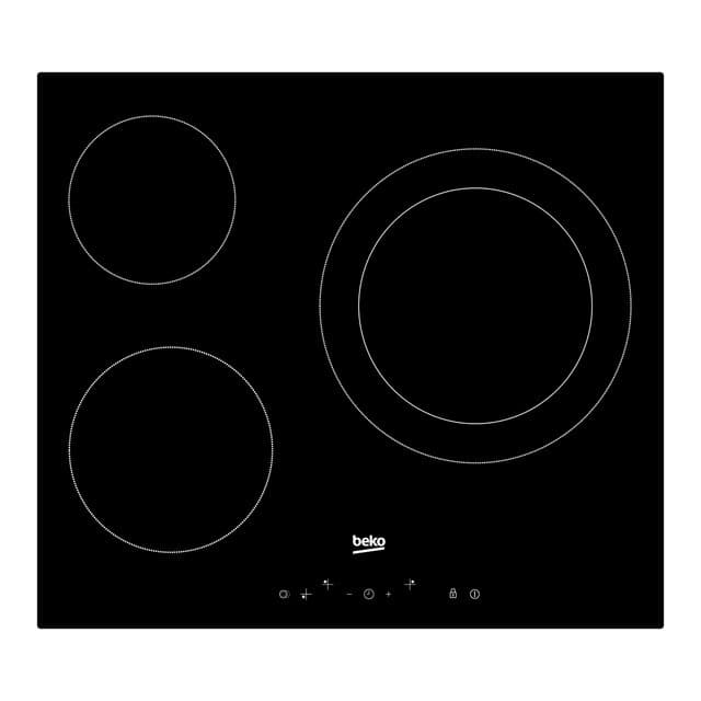 Detalle de Beko HIC63402T placa vitrocerámica 3 zonas
