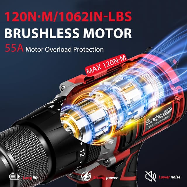 Thumbnail 1 de SundpeyPRO 120Nm Cordless Hammer Drill