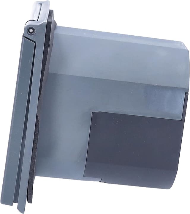 Detalle de as - Schwabe Camping CEE-Caravan-Einspeisungsstecker 230V/16A, 3-polig, IP44, mit Klappdeckel (61492) – Anthrazit