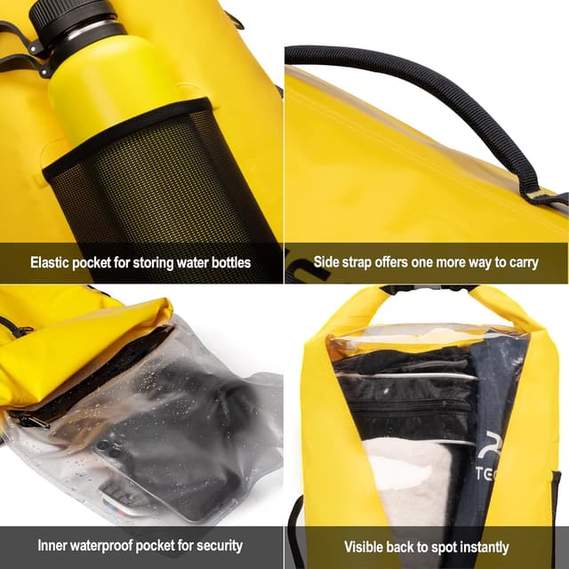 Detalle de Dry Bag Upgraded 45L/40L/30L/20L multifunction waterproof dry sack