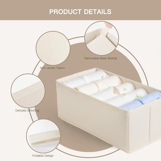 Detalle 2 de Criusia Drawer Organizer 21-pack for Clothes