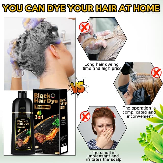 Thumbnail 4 de 3-in-1 Hair Dye Shampoo for Gray Hair