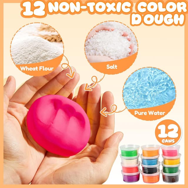 Thumbnail 4 de Crelloci Play Dough Set 12 colours 🍦