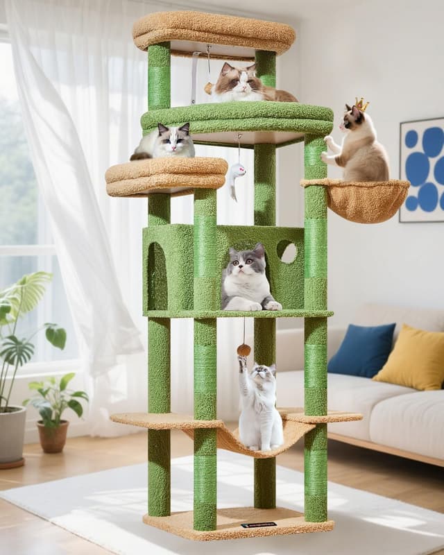 Imagen de Taoqimiao MS034T Rascador para gatos 180 cm en OfertitasTOP