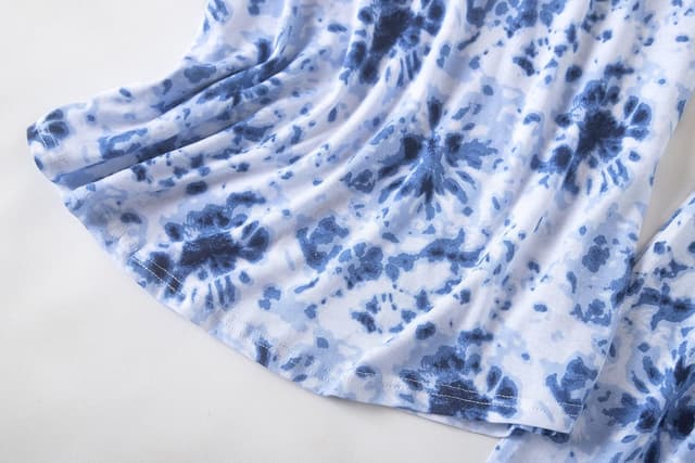 Detalle 2 de PNAEONG Women Pajama Set 2-Piece Capri Sleepwear