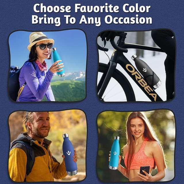 Thumbnail 6 de HoneyHolly Botella térmica 750 ml, acero 18/8, a prueba de fugas 🚰