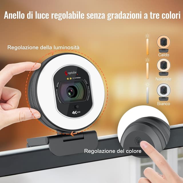 Detalle de Angetube 4K Webcam streaming 4K TOF