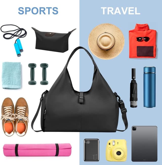 Thumbnail 6 de Aucuu Borsone Palestra impermeabile con scomparto scarpe