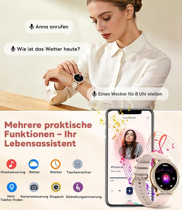 Detalle de LIGE LIGE Montre connectée femme 1,32