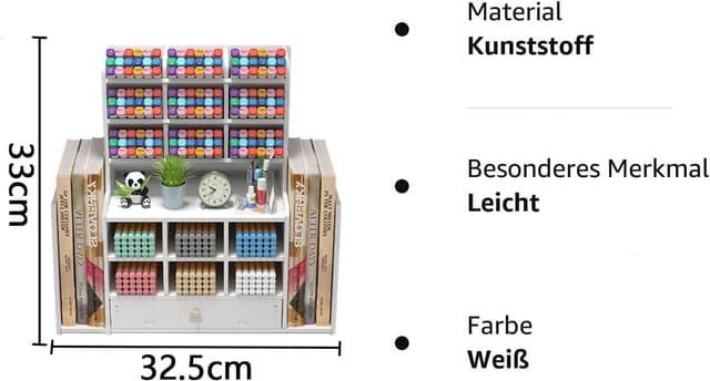 Thumbnail 6 de Organizador de escritorio Kaishuai 28x15x33 cm